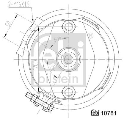 FEBI BILSTEIN Diaphragm Brake Cylinder 107481