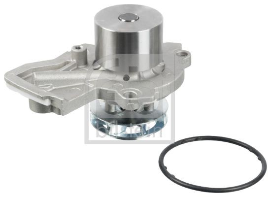 FEBI BILSTEIN 108778 Water pump Grey Cast Iron, non-switchable water pump, with seal ring, Mechanical, Metal