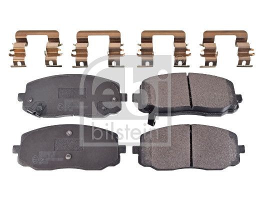 D1601-8815 FEBI BILSTEIN Front Axle, with acoustic wear warning, with anti-squeak plate, with fastening material Width: 47,1mm, Thickness 1: 15,8mm Brake pads 116299 buy