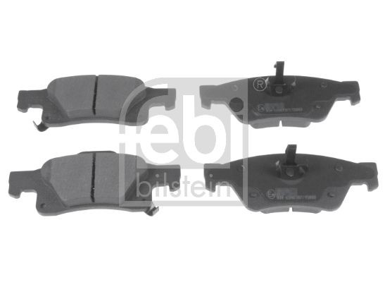 D1498-8698 FEBI BILSTEIN Rear Axle, with acoustic wear warning, with piston clip Width: 59,4, 50,8mm, Thickness 1: 16,8mm Brake pads 116311 buy
