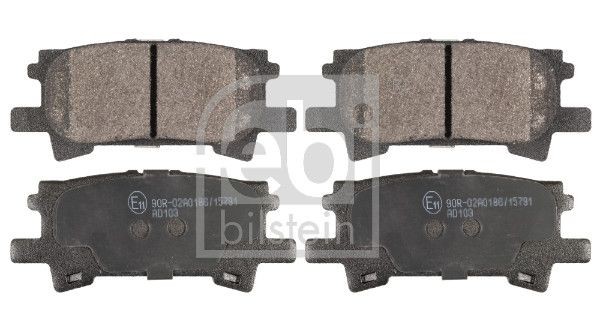 116334 FEBI BILSTEIN Brake pad set LEXUS Rear Axle