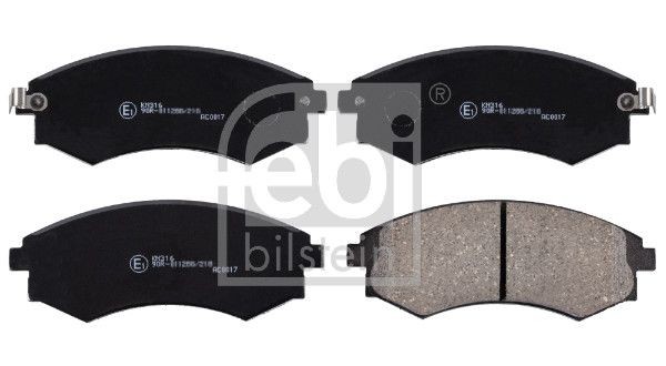 Original 170253 FEBI BILSTEIN Set of brake pads KIA