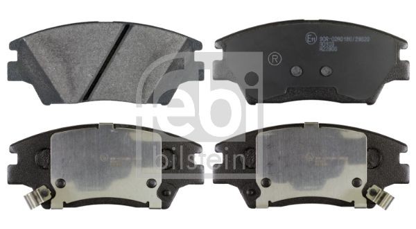 FEBI BILSTEIN 170629 Brake pad set Front Axle, with acoustic wear warning, with anti-squeak plate