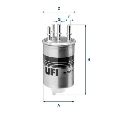 UFI 24.188.00 Fuel filter 9X239155AB