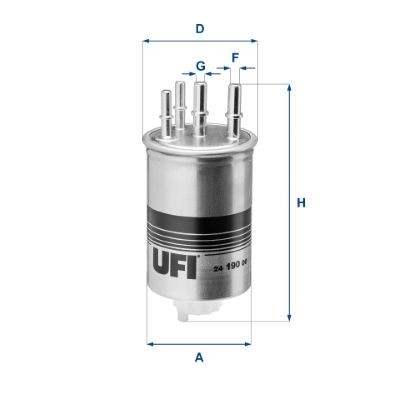 Great value for money - UFI Fuel filter 24.190.00