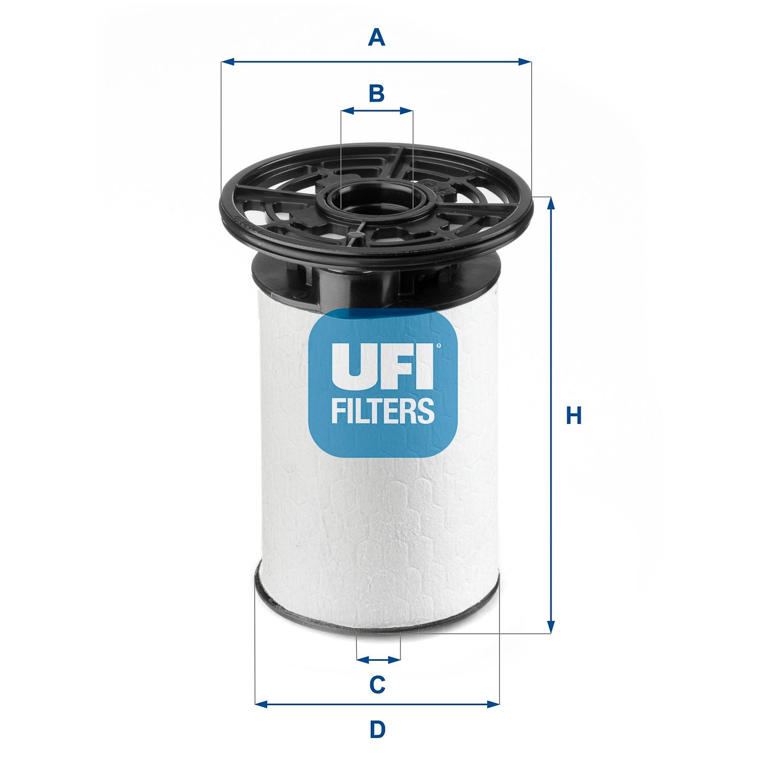 UFI 26.076.01 Fuel filter Filter Insert