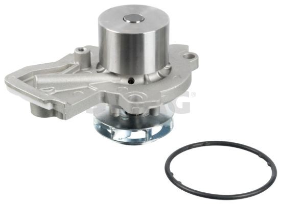 SWAG 30 10 8778 Water pump Grey Cast Iron, non-switchable water pump, with seal ring, Mechanical, Metal