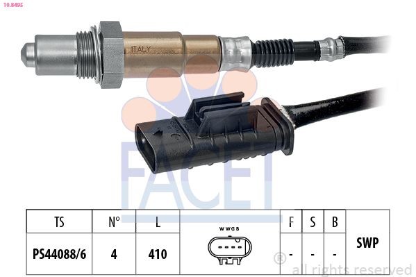 EPS 1.998.495 FACET 108495 O2 sensor Mercedes W177 A 160 109 hp Petrol 2019 price