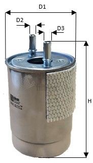Great value for money - CLEAN FILTER Fuel filter MG3631