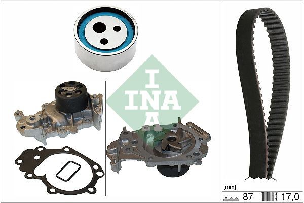530 0182 31 INA Cambelt kit RENAULT with water pump, Width 1: 17 mm