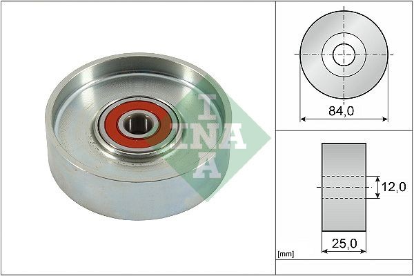 INA Ø: 84mm, Width: 25mm Tensioner pulley, v-ribbed belt 531 0936 10 buy
