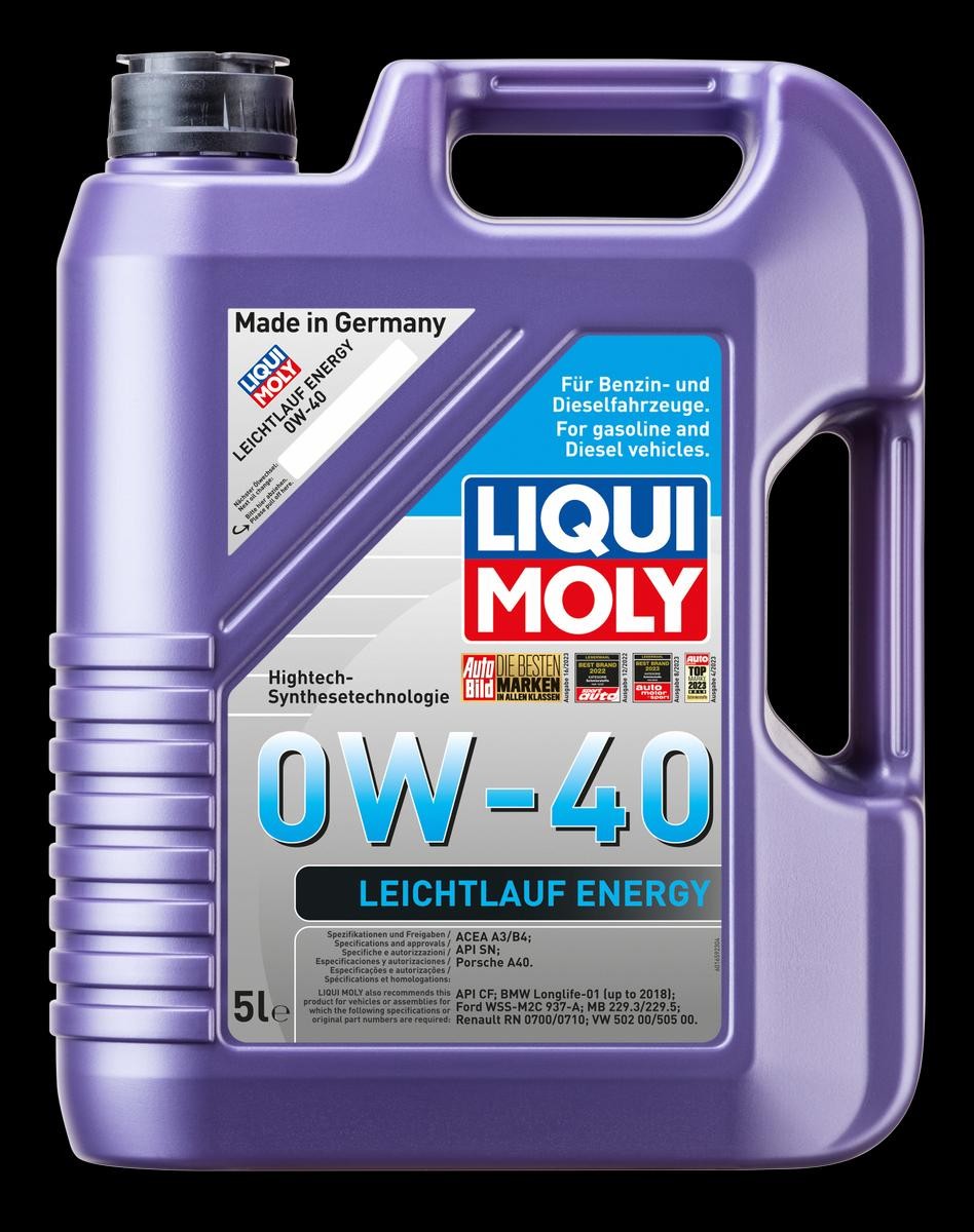 Engine oil LIQUI MOLY 0W-40, 5l longlife 21223