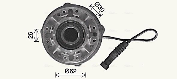 AVA COOLING SYSTEMS IVC157 Cooling fan clutch IVECO Daily IV Box Body / Estate 35C15 V, 35C15 V/P 146 hp Diesel 2006