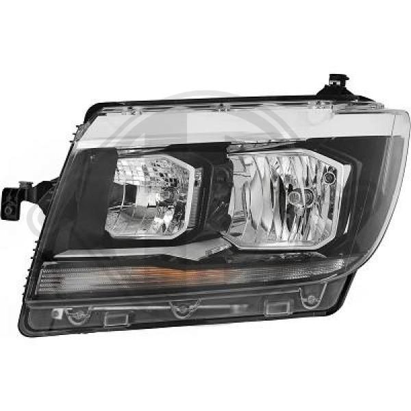 DIEDERICHS 2282081 Headlight Left, H7, H15, H21W, W5W, with motor for headlamp levelling
