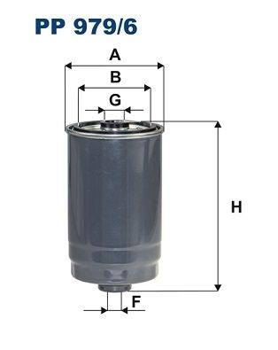 Original FILTRON Fuel filter PP 979/6 for HYUNDAI GRANDEUR