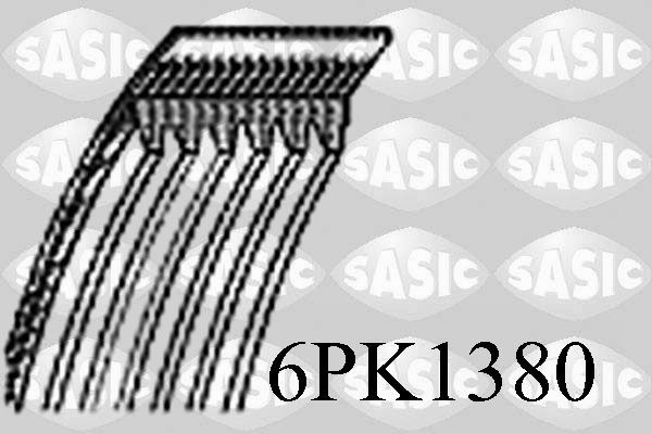 SASIC 6PK1380 Serpentine belt 1340260