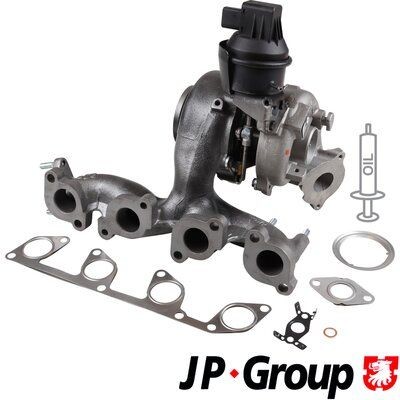 JP GROUP 1117406300 Turbocharger Exhaust Turbocharger, Incl. Gasket Set