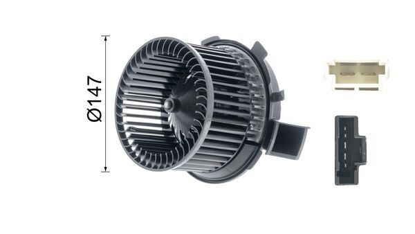 OEM-quality MAHLE ORIGINAL AB 67 000P Heater fan motor