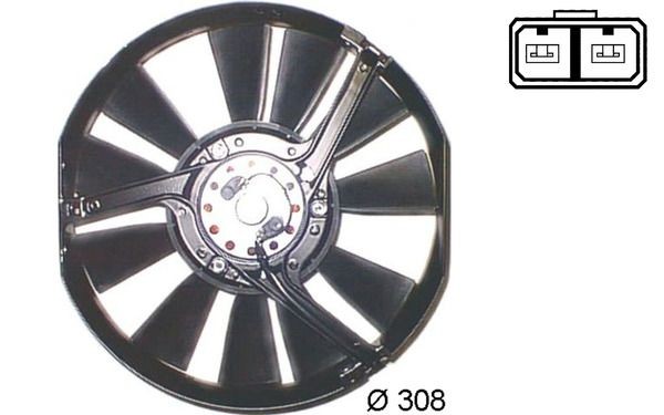 8EW 009 157-301 MAHLE ORIGINAL ACF2000S Blower, air conditioner Opel Corsa S93 1.4 73 hp Petrol 1994 price