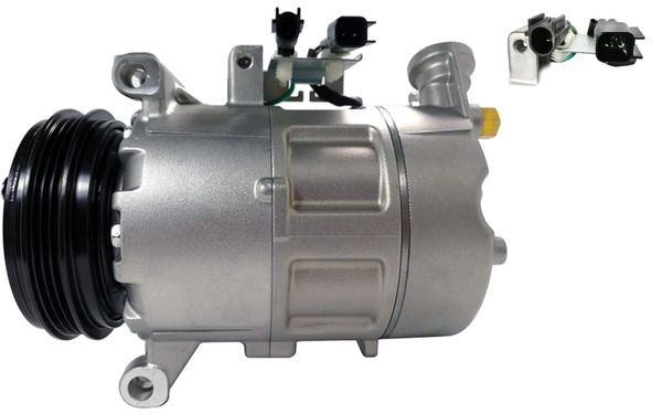 MAHLE ORIGINAL ACP 1190 000S Air conditioning compressor PXC16, 12V, PAG 46 SP-A2, R 1234yf, R 134a, with seal ring