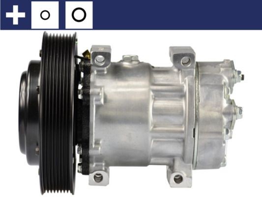 ACP 126 000S MAHLE ORIGINAL Air con compressor VOLVO SD7H15, 24V, PAG 46, R 134a, with seal ring