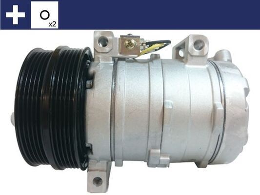 MAHLE ORIGINAL ACP 1320 000S Air conditioning compressor DKS15D, 12V, PAG 46, R 134a, with seal ring