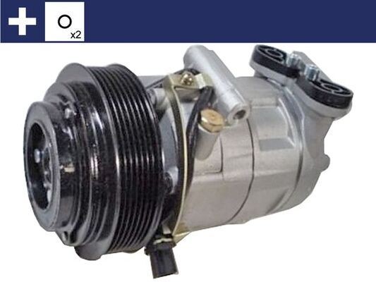 MAHLE ORIGINAL ACP 1329 000S Air conditioning compressor 7VS16ic, 12V, PAG 46, R 134a, with seal ring