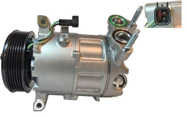 MAHLE ORIGINAL ACP 1445 000S Air conditioning compressor PXV16, 12V, PAG 46, R 134a, with seal ring