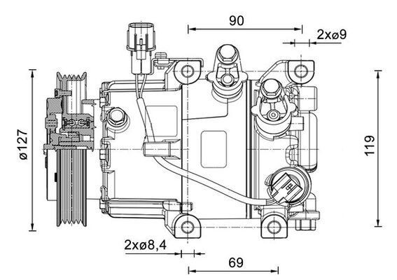 LUCAS ACP01130 Klimakompressor PAG 46 YF, R 1234yf, R 134a, mit Dichtungen  für HYUNDAI i20 ▷ AUTODOC Preis und Erfahrung