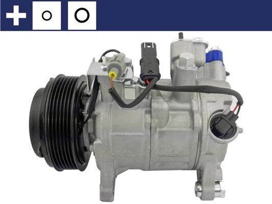 MAHLE ORIGINAL ACP 348 000S Air conditioning compressor 6SBU14A, 12V, PAG 46, R 134a, with seal ring