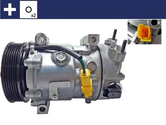 Peugeot 3008 Compressore clima ricambi auto - Compressore, Climatizzatore MAHLE ORIGINAL ACP 359 000S