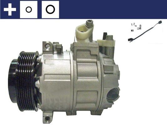 ACP 89 000S MAHLE ORIGINAL Air con compressor VOLVO 7SEU17/DCS17, 12V, PAG 46, R 134a, with seal ring, with cable set