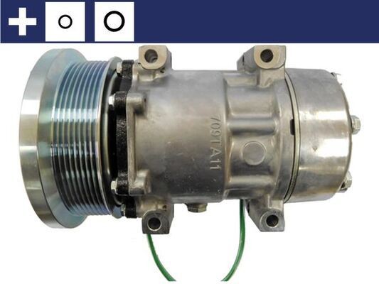 MAHLE ORIGINAL ACP 942 000S Air conditioning compressor SD7H15, 24V, R 134a, with seal ring