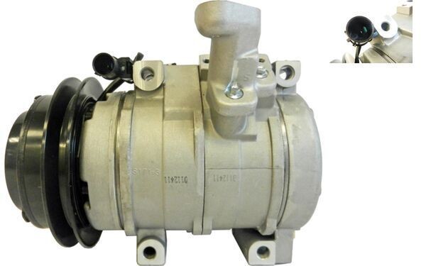 MAHLE ORIGINAL ACP 982 000S Air conditioning compressor 10S17C, 12V, PAG 46, R 134a, with seal ring