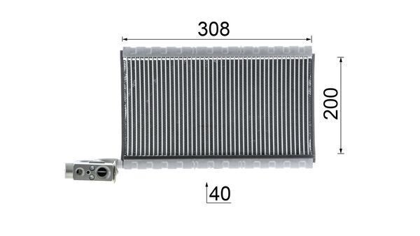 OEM-quality MAHLE ORIGINAL AE 109 000P Evaporator, air conditioning