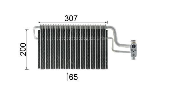 OEM-quality MAHLE ORIGINAL AE 146 000P Evaporator, air conditioning