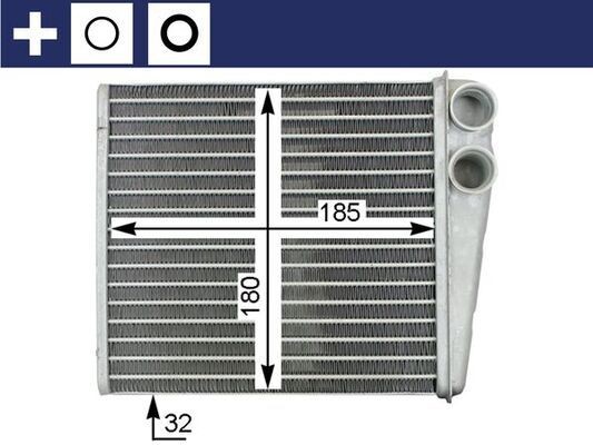 Volkswagen GOLF Heater matrix MAHLE ORIGINAL AH 208 000S cheap