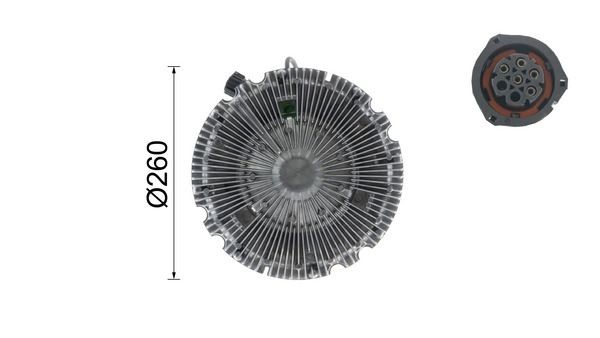 OEM-quality MAHLE ORIGINAL CFC 100 000P Engine fan clutch