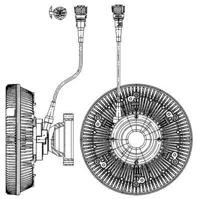 MAHLE ORIGINAL Cooling fan clutch CFC 226 000P