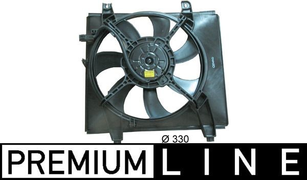 CFF 121 000P MAHLE ORIGINAL Cooling fan HYUNDAI for vehicles with/without air conditioning, Ø: 330 mm, 12V, 160W, with radiator fan shroud