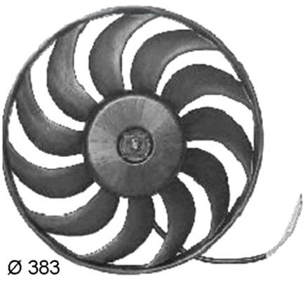 Radiator cooling fan MAHLE ORIGINAL Ø: 383 mm, 12V, 400W, Electric, without radiator fan shroud - CFF 133 000S