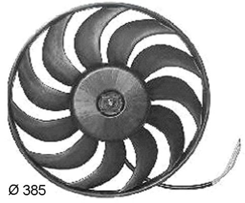 Original MAHLE ORIGINAL 351038361 Cooling fan assembly CFF 135 000S for AUDI A6