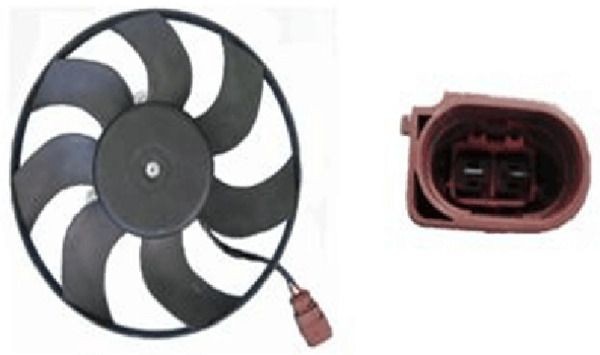 CFF 186 001S MAHLE ORIGINAL Cooling fan AUDI Ø: 295 mm, 12V, Electric
