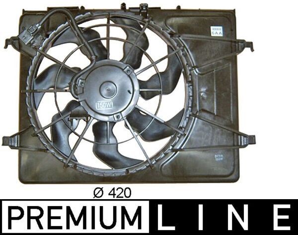 Hyundai Fan, radiator MAHLE ORIGINAL CFF 265 000P at a good price
