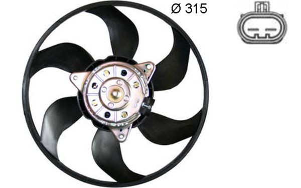 Great value for money - MAHLE ORIGINAL Fan, radiator CFF 382 000S