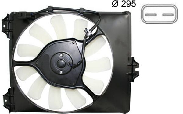 351150314 MAHLE ORIGINAL Ø: 295 mm, 12V, 110W, Electric, with radiator fan shroud Cooling Fan CFF 390 000S buy