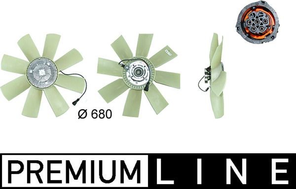 376731471 MAHLE ORIGINAL Ø: 680 mm, Electronic Cooling Fan CFF 439 000P buy