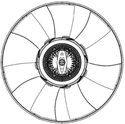 MAHLE ORIGINAL Engine cooling fan CFF 493 000P