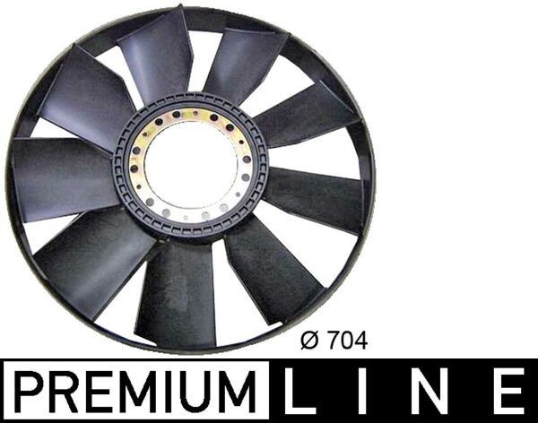 376758271 MAHLE ORIGINAL CFW51000P Fan Wheel, engine cooling 50402 6023
