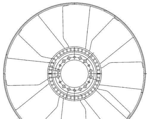 376906611 MAHLE ORIGINAL 654 mm Fan Wheel, engine cooling CFW 76 000P buy